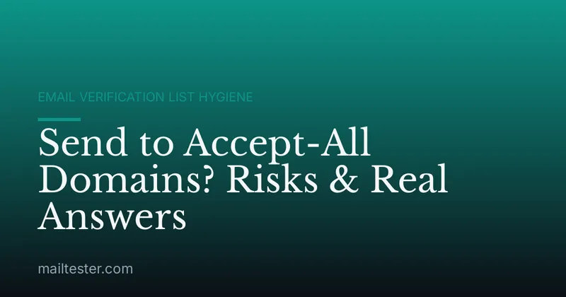 Send to Accept-All Domains? Risks & Real Answers