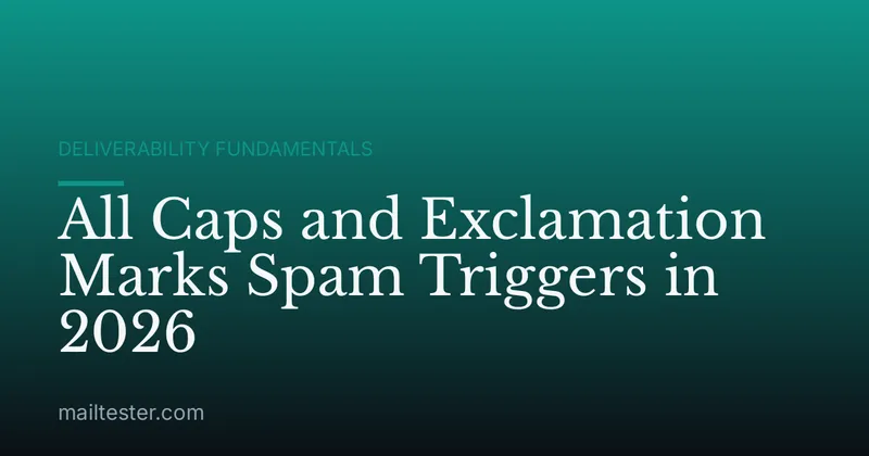 All Caps and Exclamation Marks Spam Triggers in 2026