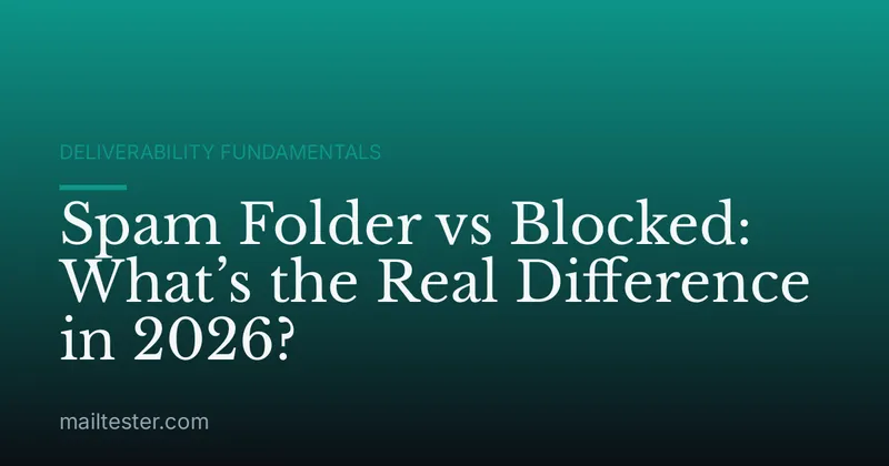 Spam Folder vs Blocked: What’s the Real Difference in 2026?