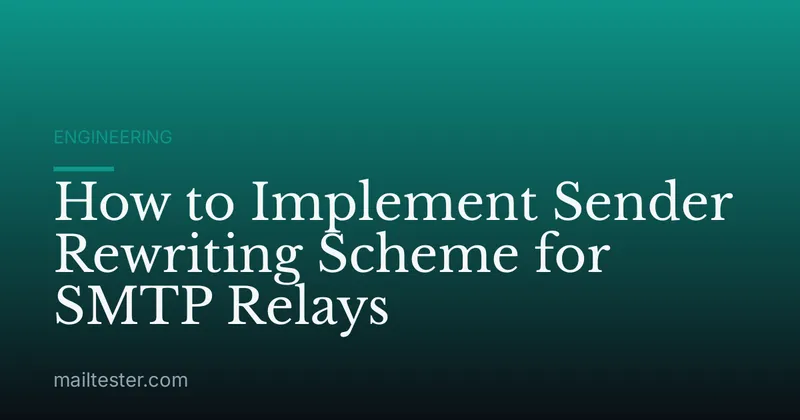 How to Implement Sender Rewriting Scheme for SMTP Relays
