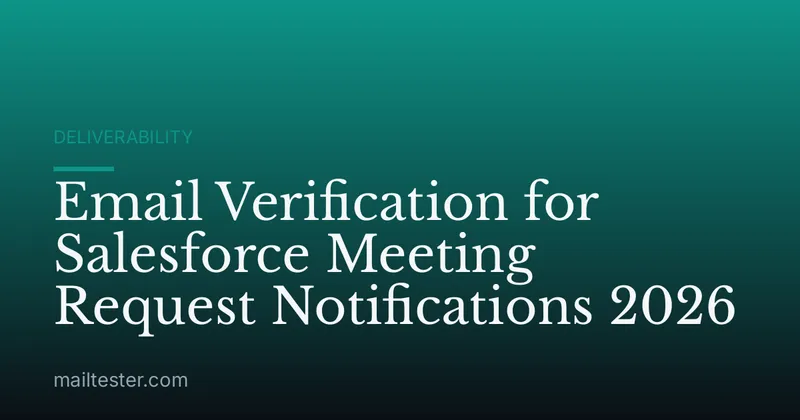 Email Verification for Salesforce Meeting Request Notifications 2026