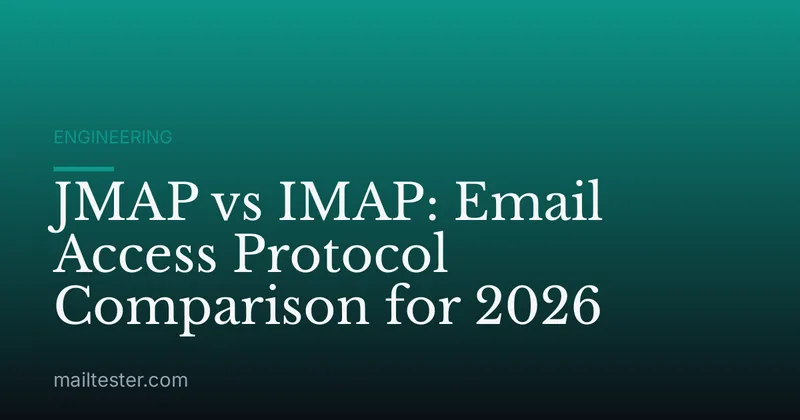 JMAP vs IMAP: Email Access Protocol Comparison for 2026