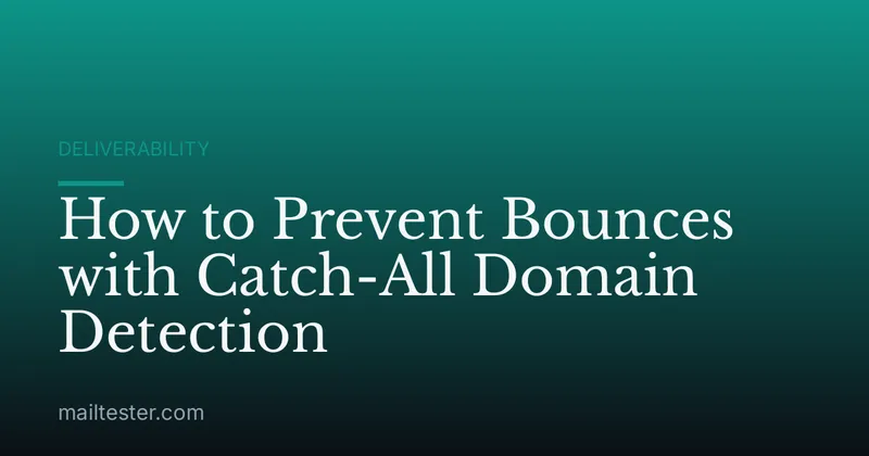How to Prevent Bounces with Catch-All Domain Detection