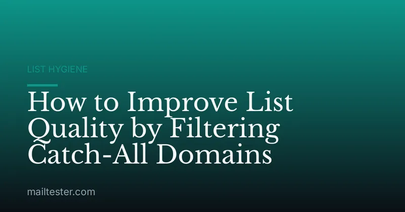 How to Improve List Quality by Filtering Catch-All Domains