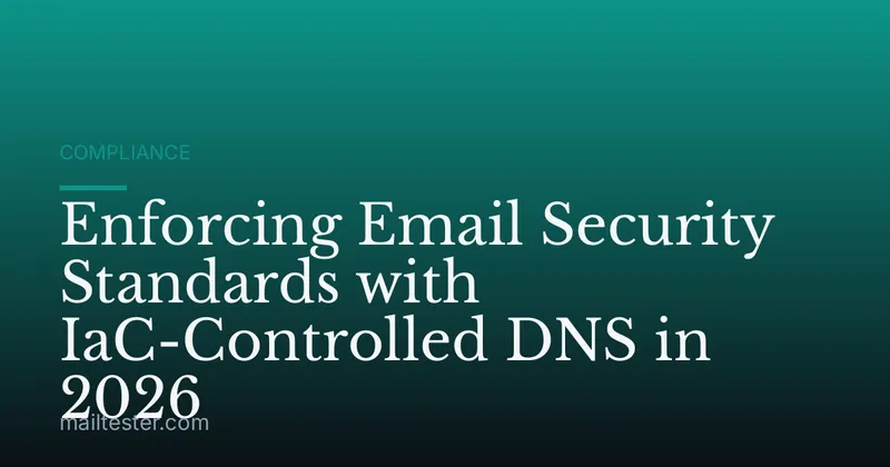 Enforcing Email Security Standards with IaC-Controlled DNS in 2026
