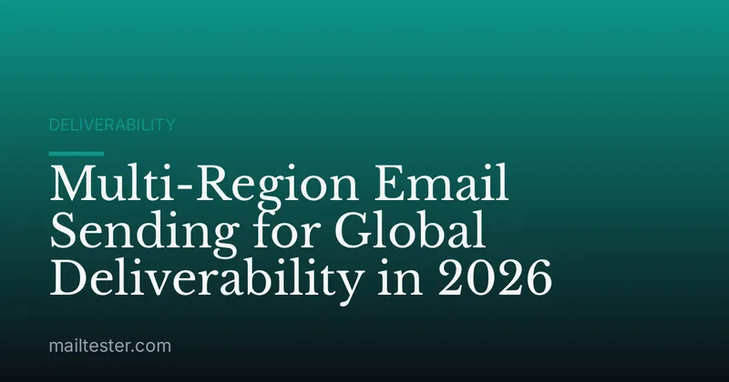 Multi-Region Email Sending for Global Deliverability in 2026