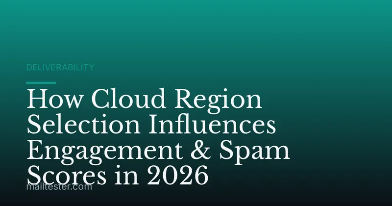 How Cloud Region Selection Influences Engagement & Spam Scores in 2026
