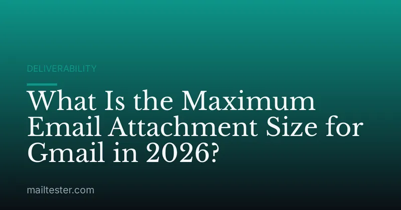 What Is the Maximum Email Attachment Size for Gmail in 2026?