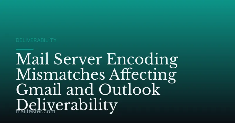 Mail Server Encoding Mismatches Affecting Gmail and Outlook Deliverability