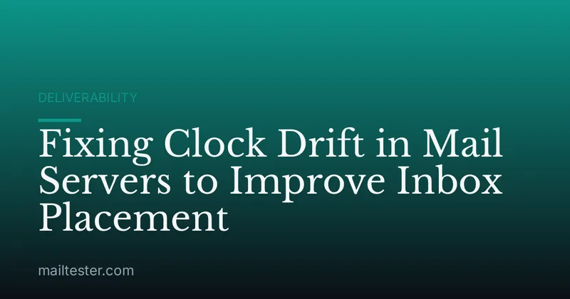 Fixing Clock Drift in Mail Servers to Improve Inbox Placement