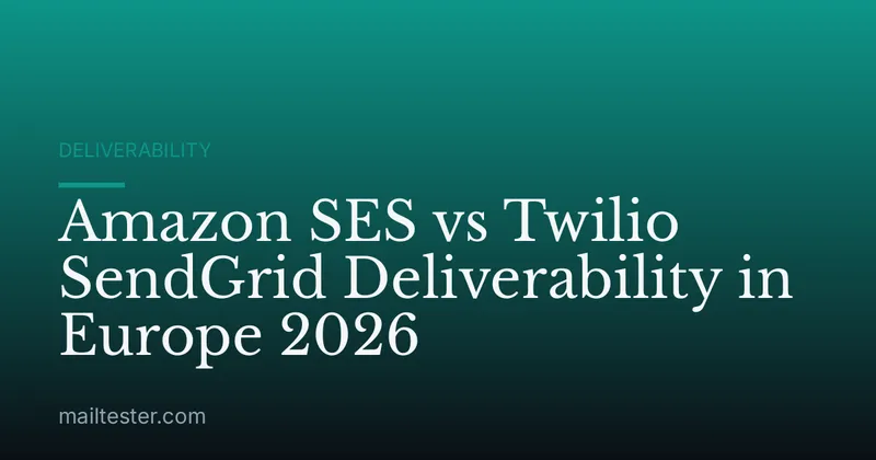 Amazon SES vs Twilio SendGrid Deliverability in Europe 2026