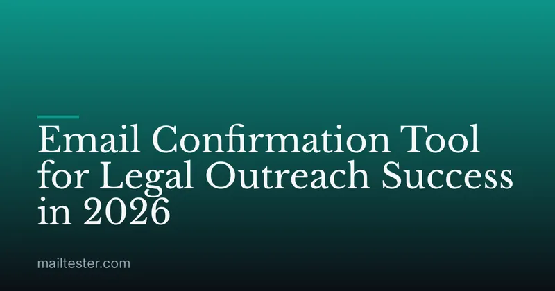 Email Confirmation Tool for Legal Outreach Success in 2026