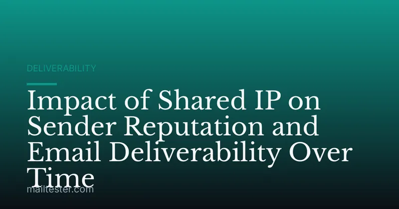 Impact of Shared IP on Sender Reputation and Email Deliverability Over Time