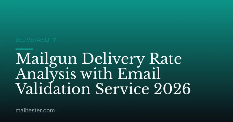 Mailgun Delivery Rate Analysis with Email Validation Service 2026