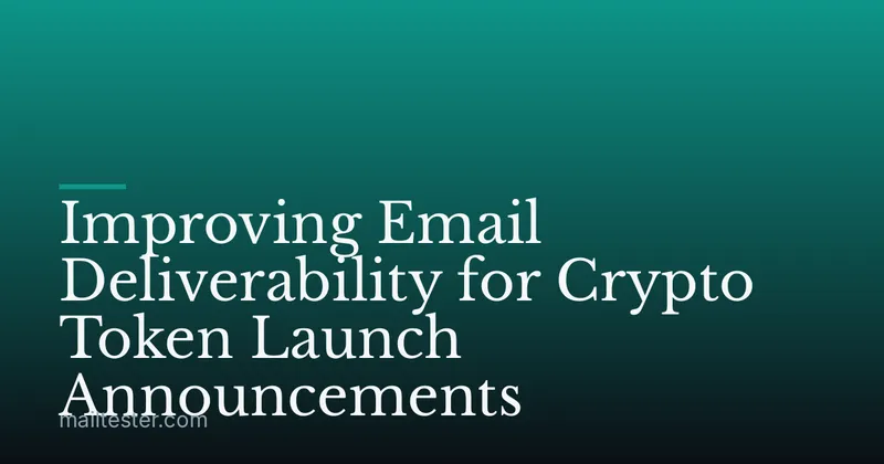 Improving Email Deliverability for Crypto Token Launch Announcements