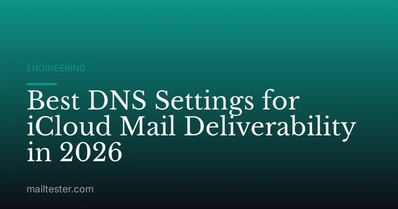 Best DNS Settings for iCloud Mail Deliverability in 2026