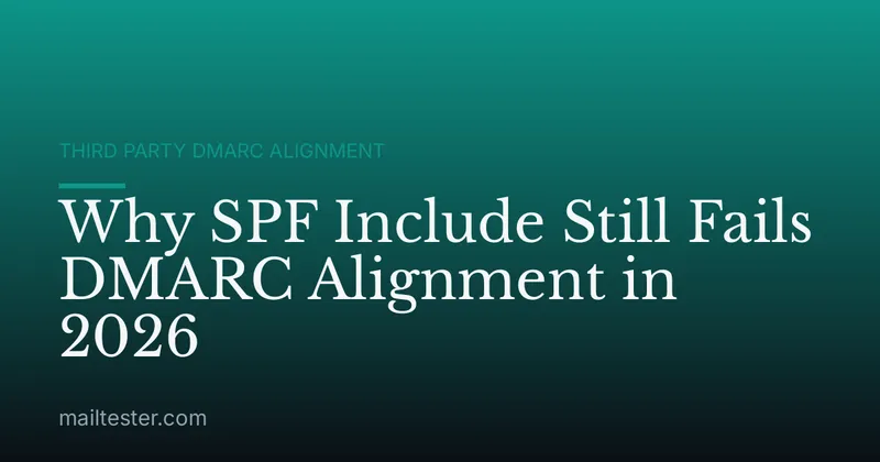 Why SPF Include Still Fails DMARC Alignment in 2026