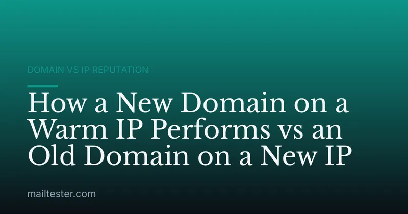 How a New Domain on a Warm IP Performs vs an Old Domain on a New IP