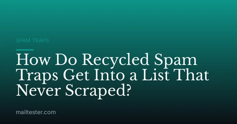 How Do Recycled Spam Traps Get Into a List That Never Scraped?