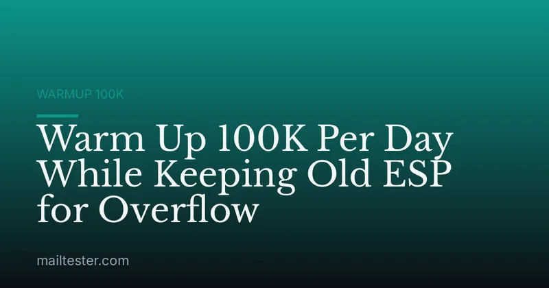 Warm Up 100K Per Day While Keeping Old ESP for Overflow