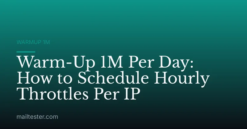 Warm-Up 1M Per Day: How to Schedule Hourly Throttles Per IP