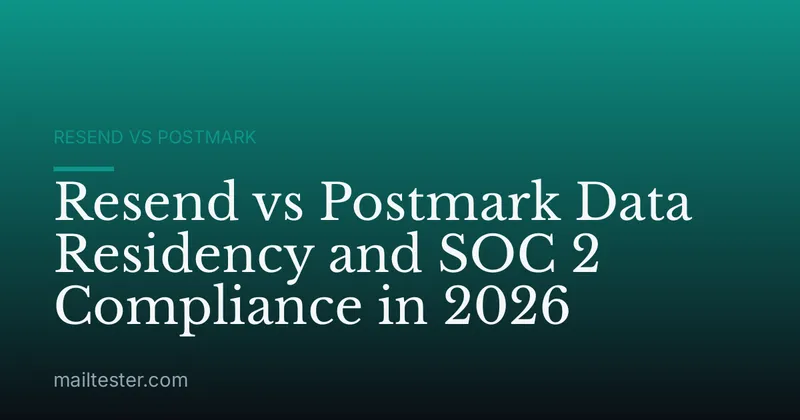 Resend vs Postmark Data Residency and SOC 2 Compliance in 2026
