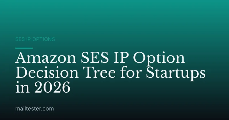 Amazon SES IP Option Decision Tree for Startups in 2026
