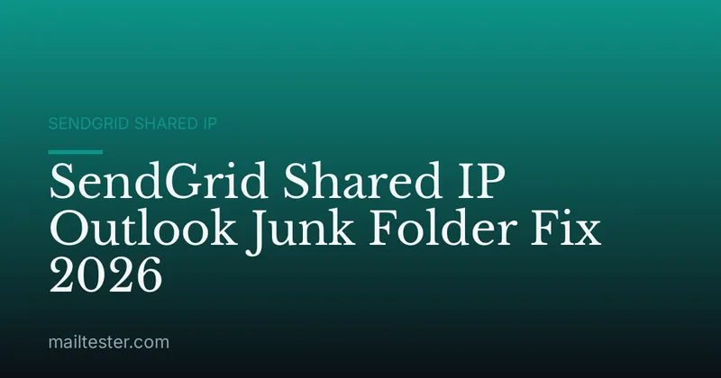 SendGrid Shared IP Outlook Junk Folder Fix 2026