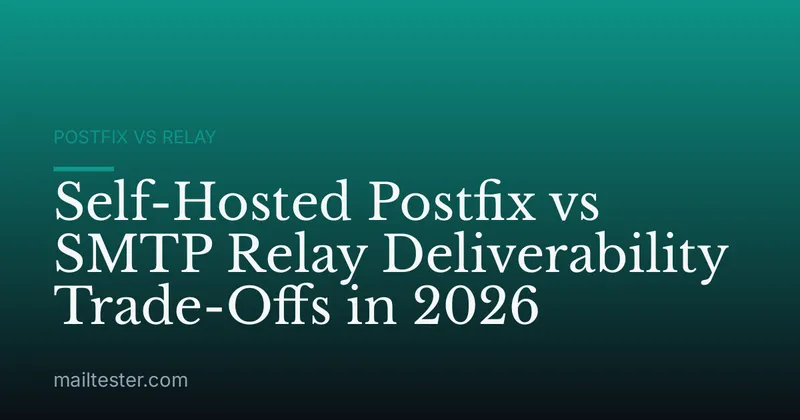 Self-Hosted Postfix vs SMTP Relay Deliverability Trade-Offs in 2026