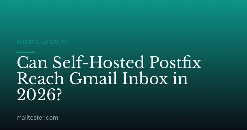Can Self-Hosted Postfix Reach Gmail Inbox in 2026?