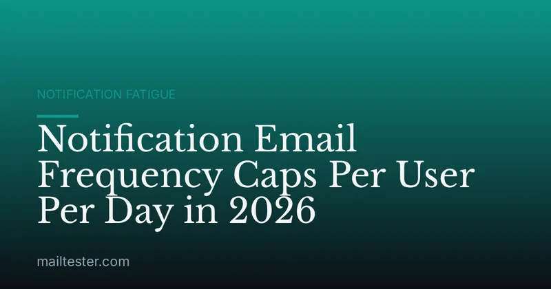Notification Email Frequency Caps Per User Per Day in 2026