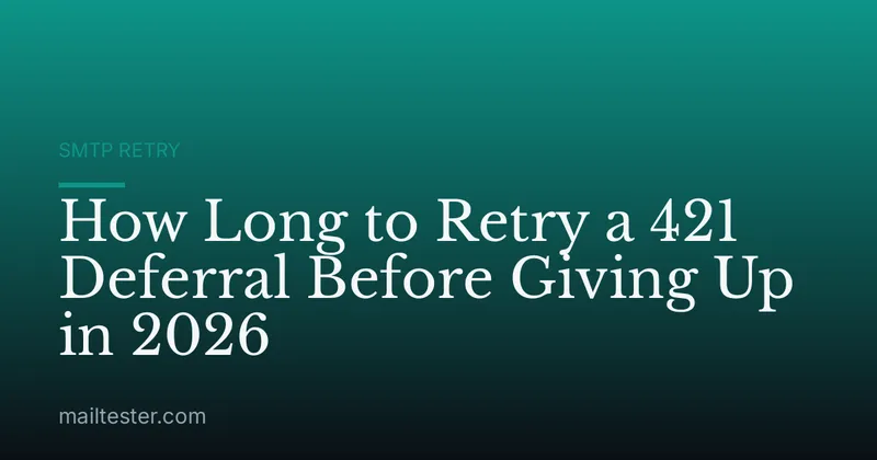 How Long to Retry a 421 Deferral Before Giving Up in 2026