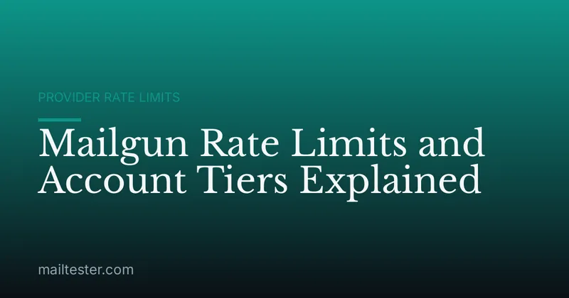 Mailgun Rate Limits and Account Tiers Explained