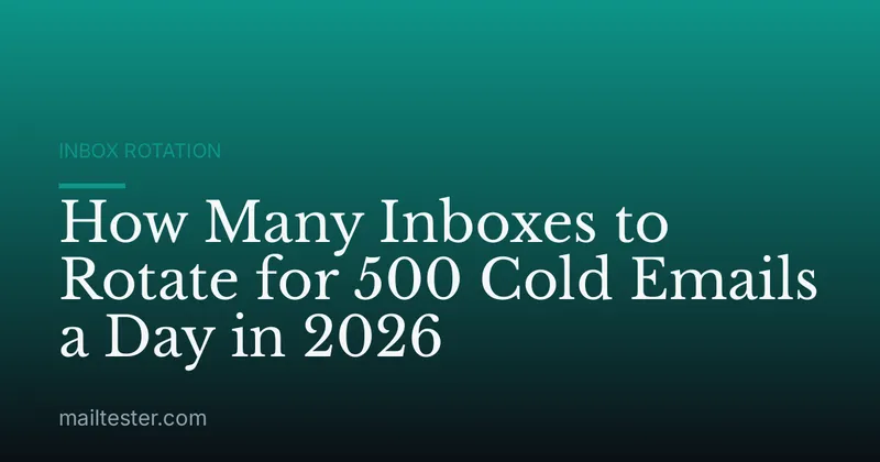 How Many Inboxes to Rotate for 500 Cold Emails a Day in 2026