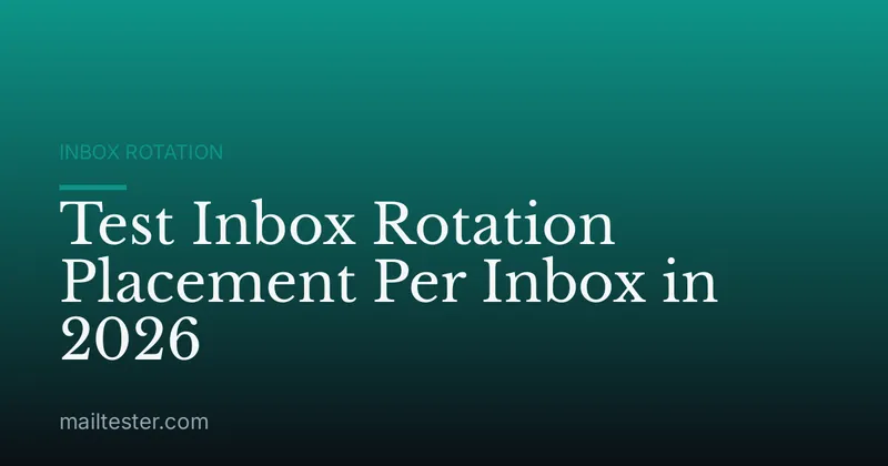 Test Inbox Rotation Placement Per Inbox in 2026