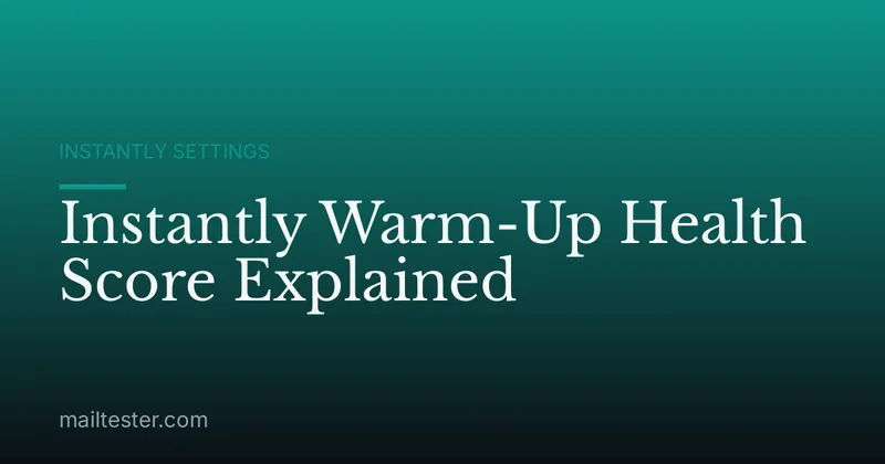 Instantly Warm-Up Health Score Explained