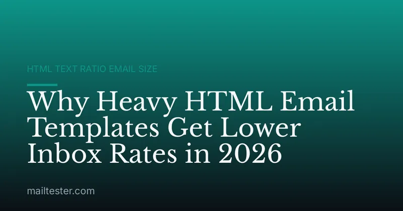 Why Heavy HTML Email Templates Get Lower Inbox Rates in 2026