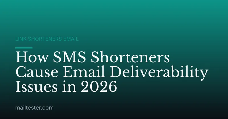 How SMS Shorteners Cause Email Deliverability Issues in 2026
