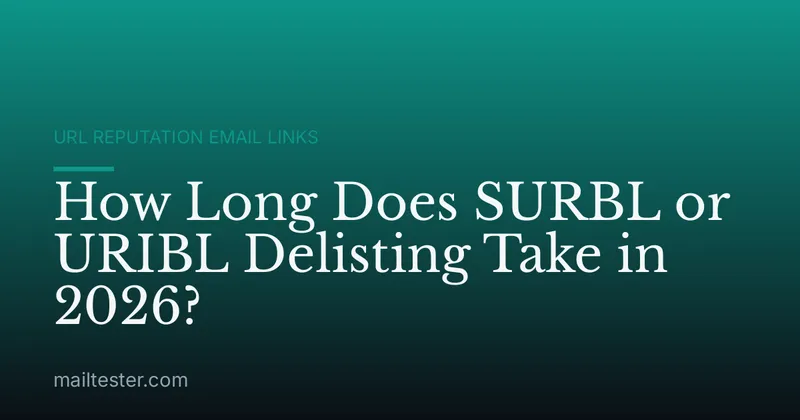 How Long Does SURBL or URIBL Delisting Take in 2026?