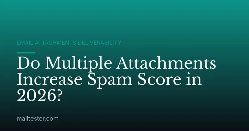 Do Multiple Attachments Increase Spam Score in 2026?