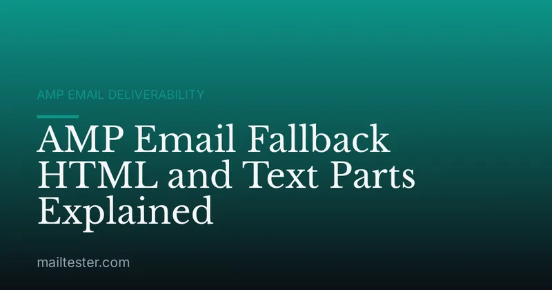 AMP Email Fallback HTML and Text Parts Explained