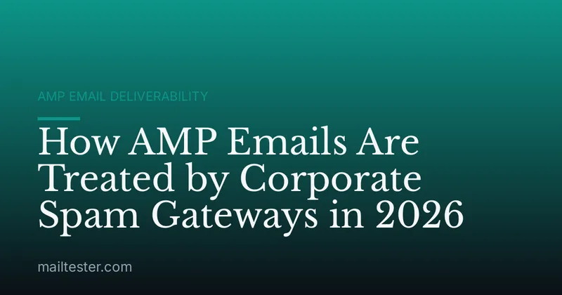 How AMP Emails Are Treated by Corporate Spam Gateways in 2026