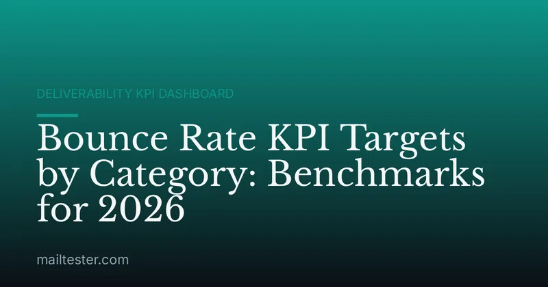 Bounce Rate KPI Targets by Category: Benchmarks for 2026