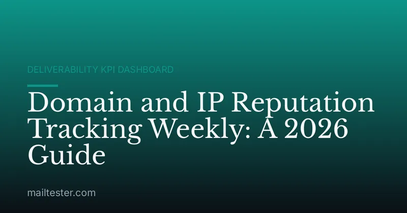 Domain and IP Reputation Tracking Weekly: A 2026 Guide