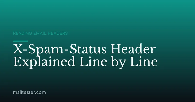 X-Spam-Status Header Explained Line by Line