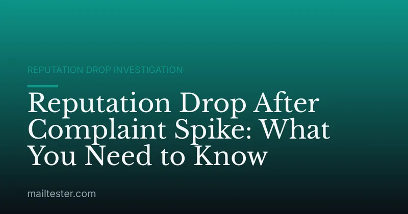Reputation Drop After Complaint Spike: What You Need to Know