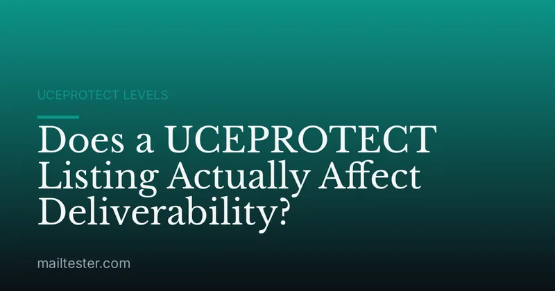 Does a UCEPROTECT Listing Actually Affect Deliverability?