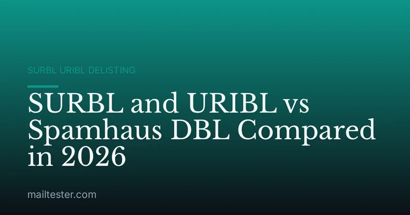 SURBL and URIBL vs Spamhaus DBL Compared in 2026