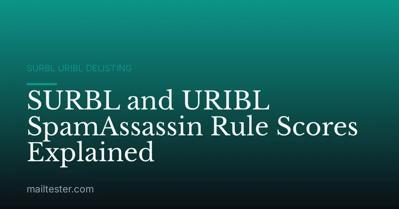 SURBL and URIBL SpamAssassin Rule Scores Explained