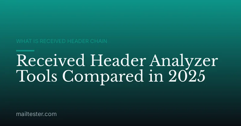 Received Header Analyzer Tools Compared in 2025